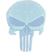 Resim X-SHOP Kurukafa Skull Badge Pathces Arma Peç Kot Yaması (8.7cm x 6.7cm) 