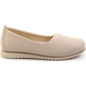 Resim Bej Leather Kadın Babet K01140004903 Bej 