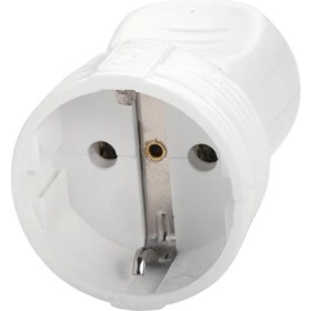 Resim Viko Topraklı Dişi Fiş Beyaz 