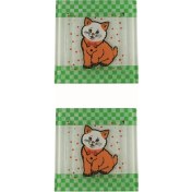 Resim Hellove Cam Banyo Gider Kapak Süsü 2 Adet Cam Gider Kapağı 10X10 cm Kedi 
