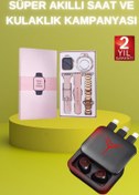 Resim NOY Powerbank Özellikli Bluetooth Kulaklık ve Nabız Ölçer Akıllı Saat Bileklik Hediyeli 