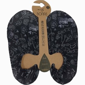 Resim Bonas Siyah Desenli Kaydırmaz Taban Çocuk Havuz Ve Deniz Ayakkabısı - 27-29 