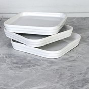 Resim EvimSepette 18x18 Cm Servis Sunum Pasta Tabağı 
