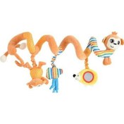 Resim Pazly Yeni Doğan Bebek Rahatlatıcı Oyuncak, Ahşap Çubuklu Kumaş Maymun Figürlü Yatak/araç Süsü 