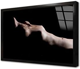 Resim Sanatsal Nü Çerçeveli Cam Tablo 20x30 cm CA22004 