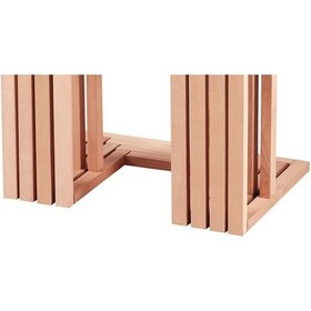 Resim Zigon C Model Sehpa Ham Torna 4 Lü Kayın Ayak Iskelet Ham Kutuda 