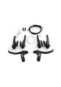 Resim Bisiklet, Mtb Fren Takımı V Brake, Full, Fren Kolları Dahil Siyah 