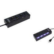 Resim checkmate 4 Port Usb Hub 2.0 Çoklayıcı Anahtarlı Işıklı Çoğaltıcı Switch 1113006mrn 