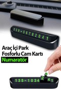 Resim Genel Markalar Fosforlu Acılır Kapanabilir Numaratör Ön Torpido Üstü Telefon Numarası Göstergesi Araba 