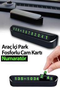 Resim Genel Markalar Fosforlu Acılır Kapanabilir Numaratör Ön Torpido Üstü Telefon Numarası Göstergesi Araba 