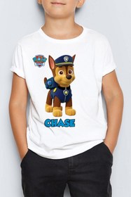 Resim Morinna İm Paw Patrol Chase Baskılı Unisex Çocuk Tişört T-shirt Mr-05 
