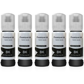 Resim PHOTOINK EPSON EcoTank L220 için5 Adet Siyah Photoink Mürekkep 