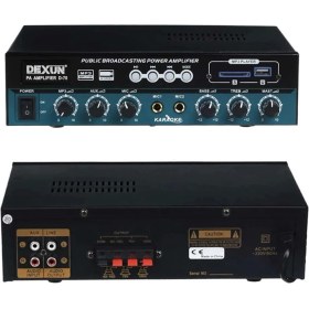 Resim Dexun D-70 60 Watt 100 Volt 4-16 Ohm Usbli Hat Trafolu Anfi 