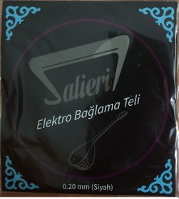 Resim Salieri 0.20 Mm Siyah Elektro Bağlama Teli - 020 Takım 