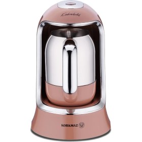 Resim Korkmaz Kahvekolik Otomatik Kahve Makinesi Mocha Krom A860-17 