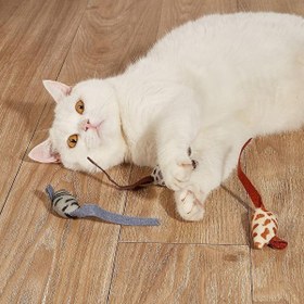 Resim Diyar-ı Fırsat Peluş Fare Kedi Oyuncağı 3 Adet 