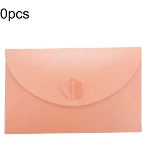 Resim 10 Adet Aşk Tokası İnci Kağıt Davet Mektubu Kırmızı Pembe 