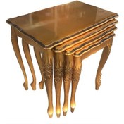 Resim Zigon Lükens Aslan Klasik Model Kayın Torna Ayak Parlak Gold La 