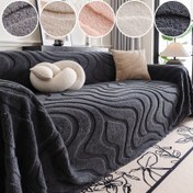 Resim 1 adet Kordonlu Koltuk Kılıfı, Avrupa ve Amerika'dan Popüler Kalın Yumuşak Kadife Battaniye, Yeni Geometrik Desenli Jacquard Koltuk Yastığı, Tüm Mevsimler İçin Uygun, Kısa Plüslü Kumaş, Evcil Hayvan Dostu Koltuk Koruyucu, Oturma Odaları, Yatak Odaları, Ofisler ve Ev Dekoru İçin İdeal. 