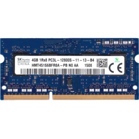 Resim Sk Hynix HMT451S6BFR8A-PB 4gb 1rx8 PC3L-12800S-11-13-B4 1600MHZ 1.35V DDR3L Notebook Ram 