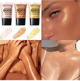 Resim Glitter Sıvı Fosforlu Su Geçirmez Elmas Fosforlu Makyaj Jeli Yüz Vücut Klavikula Bacak Aydınlatmak Glitter Kontur Makyaj 20 Ml 