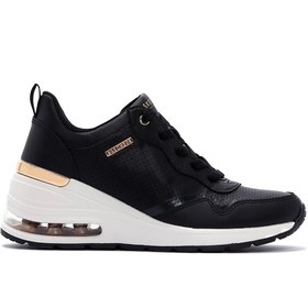Resim Skechers Kadın Siyah Millon Air Dolgu Topuk Sneaker - Siyah / 38.5 