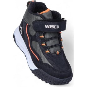 Resim Wisco 064 Syh-orj Erkek Çocuk Kürklü Bot Siyah 