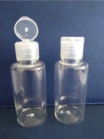 Resim Güvenç Ambalaj Fliptop Kapaklı Plastik Pet Likit Dezenfektan Kozmetik Şişesi 100 Adet 50 ML 
