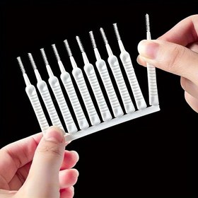 Resim 10 Parça Duş Başlığı Temizleme Fırçası Seti, Beyaz Çok Amaçlı Banyo Aksesuarı Ev Kullanımı İçin 