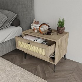 Resim Merlin Mobilya DİAMOND 2 Bölmeli Hazeran Detaylı Komodin 