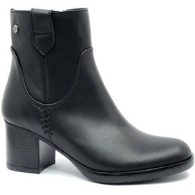 Resim Greyder 32031 5k Siyah Hakiki Deri Kalın Topuklu 6cm Kadın Ankle Bot Siyah 