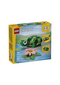 Resim Lego Creator 3 Ü 1 Arada Creator Turtle With A Water Lily Flower 31377 