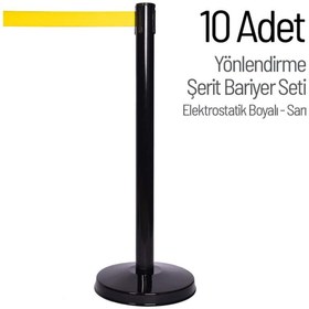 Resim İleri Trafik Yönlendirme Şerit Bariyer 10 Adet Set 