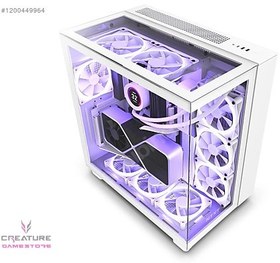 Resim NZXT H9 Elite Tempered Glass USB 3.2 Beyaz ATX Mid Tower Kasa 