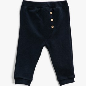 Resim Erkek Bebek Beli Lastikli Jogger Eşofman Altı 
