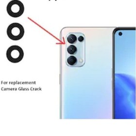 Resim Oppo Uyumlu Reno 5 Pro Arka Kamera Camı Lensi (Çıtasız Sade Cam) 
