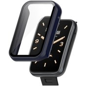 Resim Xiaomi Mi Band 7 Pro + Sertleştirilmiş Film Tamamen Kapalı Koruyucu Saat Kapak 
