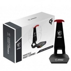 Resim MSI Immerse HS01 RGB Kulaklık Standı ve Şarj Cihazı 