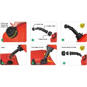 Resim Seaflo 20 Lt Otomatik Kapanan Benzin Bidonu 