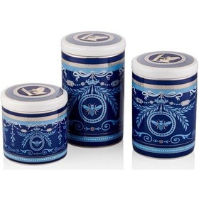 Resim Lamedore Blue Banube 3 Lü Kavanoz Seti 16 Cm-13 Cm -10 Cm 1bsf-1902bb 