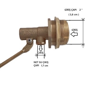 Resim TEZELLER Flatör Şamandıra 2 ’’ Inç Marka Plastik Toplu Uyumlu 