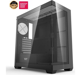 Resim AIGO DS900 AT-750W 80+ Bronze USB3.0 Type-C 4×12CM Fan Temperli Cam Siyah ATX Kasa 