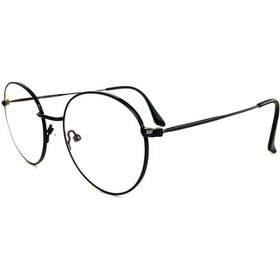 Resim Siyah Retro Yuvarlak Dinlendirici Bilgisayar Ekran Gözlüğü 