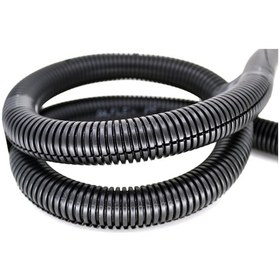 Resim 5mm Yarıklı Spiral Boru Kablo Izolasyon Hortumu Siyah Esnek 