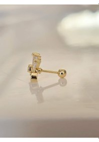 Resim Fiyonk Kulak Model Kıkırdak Piercing Tragus Helix Gold Renk Küpe Gold 