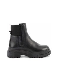 Resim Siyah Hakiki Deri Kadın Bot & Bootie K02724300003 Siyah 