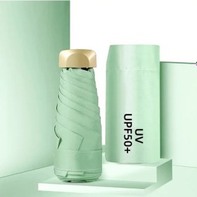 Resim Topshop1 Dayanıklı Alüminyum Katlanır Açılır Kapanır Seyahat Şemsiyesi Light Green 