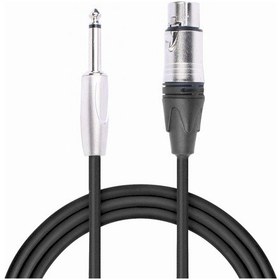 Resim POWERMASTER LD379B 6.3MM MONO ERKEK + CANON DİŞİ 10 METRE KABLO 