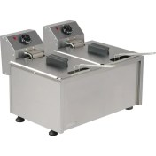 Resim Geniş 10+10 Litre Fritöz, Şık Gri Renk, Yüksek Performans, Kolay Kullanım 