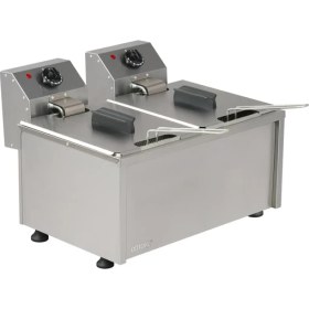 Resim Geniş 10+10 Litre Fritöz, Şık Gri Renk, Yüksek Performans, Kolay Kullanım 